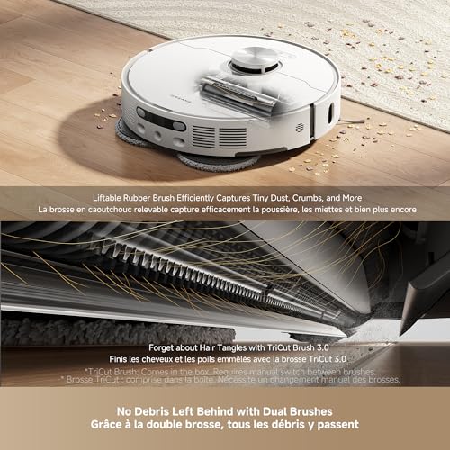 DREAME L40s Ultra AE Robot Vacuum and Mop Combo  19 000Pa Suction  Self Emptying Dust Box  Flexible Mop & 167  Self Cleaning Washboard  Diverse Brush Selection  All in One Station  Auto Refill