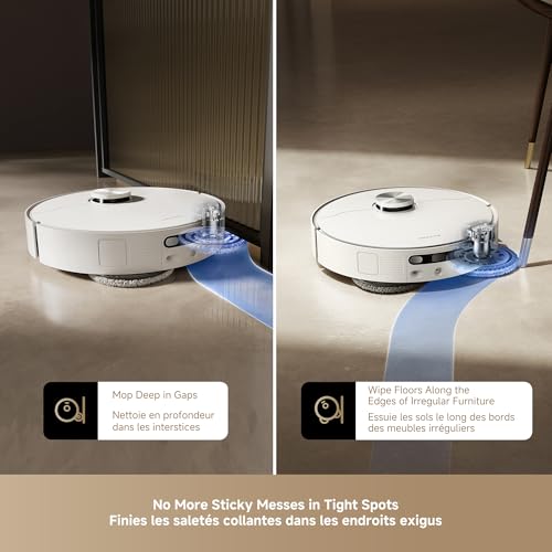 DREAME L40s Ultra AE Robot Vacuum and Mop Combo  19 000Pa Suction  Self Emptying Dust Box  Flexible Mop & 167  Self Cleaning Washboard  Diverse Brush Selection  All in One Station  Auto Refill