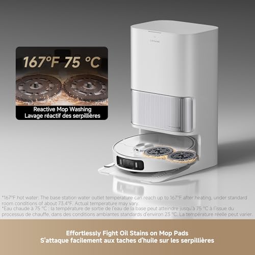 DREAME L40s Ultra AE Robot Vacuum and Mop Combo  19 000Pa Suction  Self Emptying Dust Box  Flexible Mop & 167  Self Cleaning Washboard  Diverse Brush Selection  All in One Station  Auto Refill