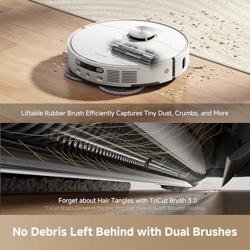 DREAME L40s Ultra AE Robot Vacuum and Mop Combo  19 000Pa Suction  Self Emptying Dust Box  Flexible Mop & 167  Self Cleaning Washboard  Diverse Brush Selection  All in One Station  Auto Refill