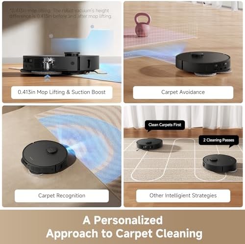 DREAME L40s Ultra AE Robot Vacuum and Mop Combo  19 000Pa Suction  Self Emptying Dust Box  Flexible Mop & 167  Self Cleaning Washboard  Diverse Brush Selection  All in One Station  Auto Refill