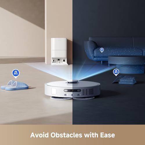 DREAME L40s Ultra CE Robot Vacuum and Mop Combo with Self Emptying Dock  13 000Pa Suction  Mop Self Cleaning and Auto Raising  Ultrasonic Carpet Sensing  Ideal for Pet Hair  Carpet and Hard Floors