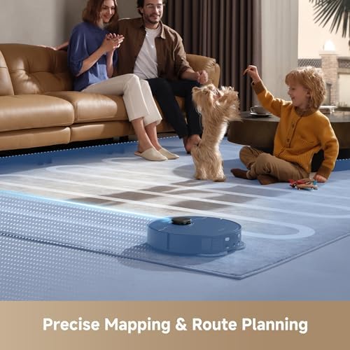 DREAME L40s Ultra CE Robot Aspirador y Trapeador Combo con muelle de autovaciado, succión de 13,000 Pa, fregona autolimpiante y elevación automática, detección ultrasónica de alfombras, ideal para pelo de mascotas, alfombras y suelos duros