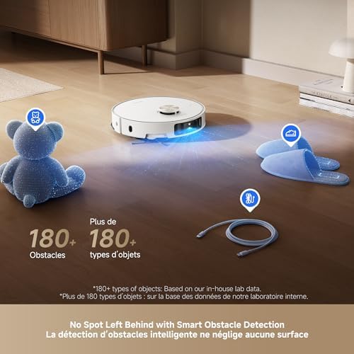 DREAME L50 Ultra Robot Vacuum and Mop Black with Auto Empty and Mop Self Cleaning  Precise Obstacle Avoidance  19 500Pa Suction  HyperStream Detangling DuoBrush