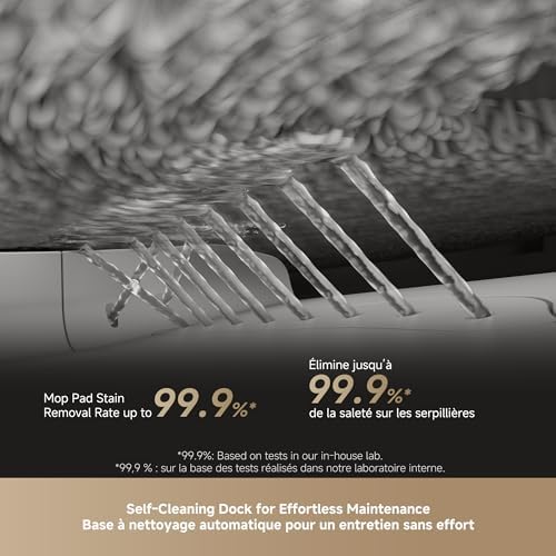 DREAME L50 Ultra Robot Vacuum and Mop Black with Auto Empty and Mop Self Cleaning  Precise Obstacle Avoidance  19 500Pa Suction  HyperStream Detangling DuoBrush