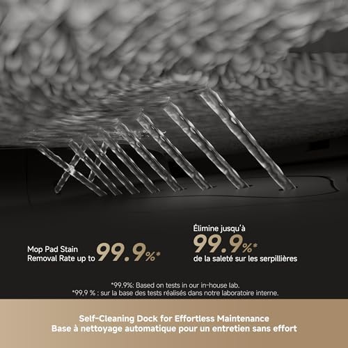 DREAME L50 Ultra Robot Vacuum and Mop Black with Auto Empty and Mop Self Cleaning  Precise Obstacle Avoidance  19 500Pa Suction  HyperStream Detangling DuoBrush