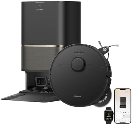 DREAME Robot aspirador y trapeador L60 Ultra PE, succión de 30,000 Pa, autolimpieza, limpieza profunda de esquina a borde, cepillo desenredante, evita obstáculos y navegación de 360°, color negro