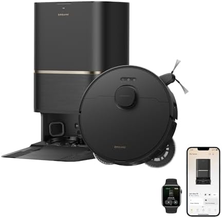 DREAME Robot aspirador y trapeador L60 Ultra PE, succión de 30,000 Pa, autolimpieza, limpieza profunda de esquina a borde, cepillo desenredante, evita obstáculos y navegación de 360°, color negro