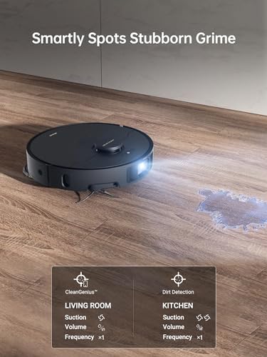 DREAME X40 Ultra Robotic Vacuum with Removable & Liftable Mop  12 000Pa Suction  Side Brush Extensive Cleaning  158 F Mop & Washboard Self Cleaning  Auto Empty  Auto Refill  liftable Brushes