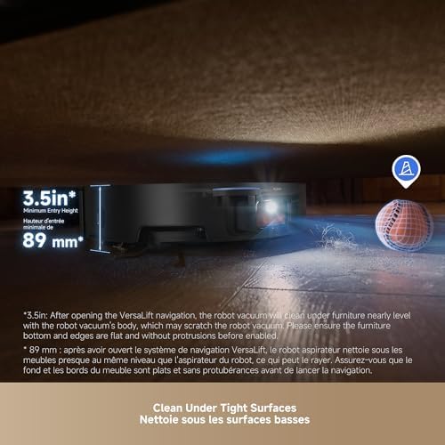 DREAME X50 Ultra Complete Robot Vacuum and Mop with Auto Empty and Mop Self Cleaning  20 000Pa Suction  Obstacle Avoidance and 360  Navigation  Corner to Edge Deep Cleaning  Detangling Brush  Black 