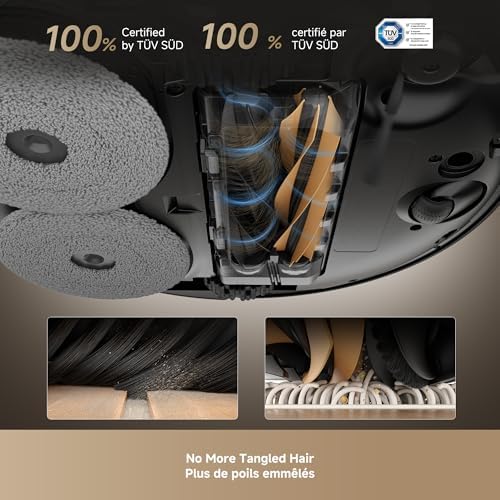 DREAME X50 Ultra Complete Robot Vacuum and Mop with Auto Empty and Mop Self Cleaning  20 000Pa Suction  Obstacle Avoidance and 360  Navigation  Corner to Edge Deep Cleaning  Detangling Brush  Black 