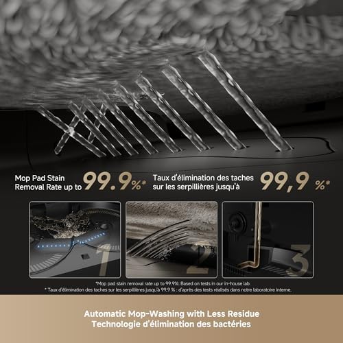 DREAME X50 Ultra Complete Robot Vacuum and Mop with Auto Empty and Mop Self Cleaning  20 000Pa Suction  Obstacle Avoidance and 360  Navigation  Corner to Edge Deep Cleaning  Detangling Brush  Black 