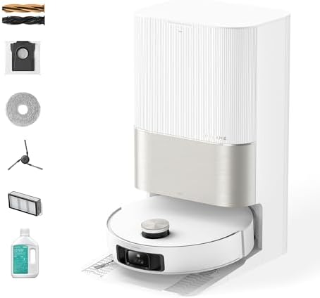 DREAME X50 Ultra Complete Robot Vacuum and Mop with Auto Empty and Mop Self Cleaning  20 000Pa Suction  Obstacle Avoidance and 360  Navigation  Corner to Edge Deep Cleaning  Detangling Brush  Black 