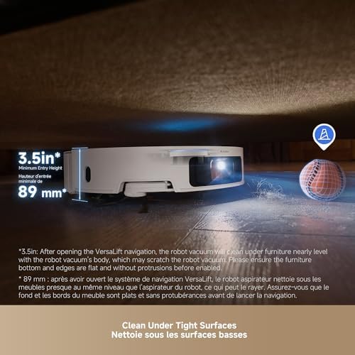 DREAME X50 Ultra Complete Robot Vacuum and Mop with Auto Empty and Mop Self Cleaning  20 000Pa Suction  Obstacle Avoidance and 360  Navigation  Corner to Edge Deep Cleaning  Detangling Brush  White 