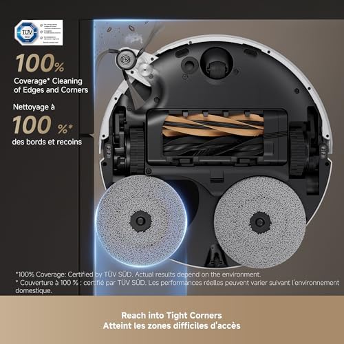 DREAME X50 Ultra Complete Robot Vacuum and Mop with Auto Empty and Mop Self Cleaning  20 000Pa Suction  Obstacle Avoidance and 360  Navigation  Corner to Edge Deep Cleaning  Detangling Brush  White 
