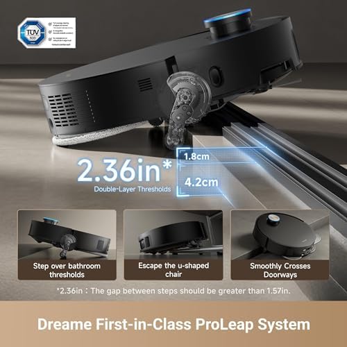 DREAME X50 Ultra Robot Vacuum and Mop with Auto Empty and Mop Self Cleaning  20 000Pa Suction  Obstacle Avoidance and 360  Navigation  Corner to Edge Deep Cleaning  Detangling Brush