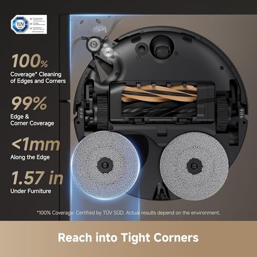DREAME X50 Ultra Robot Vacuum and Mop with Auto Empty and Mop Self Cleaning  20 000Pa Suction  Obstacle Avoidance and 360  Navigation  Corner to Edge Deep Cleaning  Detangling Brush