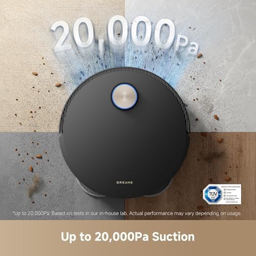 DREAME X50 Ultra Robot Vacuum and Mop with Auto Empty and Mop Self Cleaning  20 000Pa Suction  Obstacle Avoidance and 360  Navigation  Corner to Edge Deep Cleaning  Detangling Brush