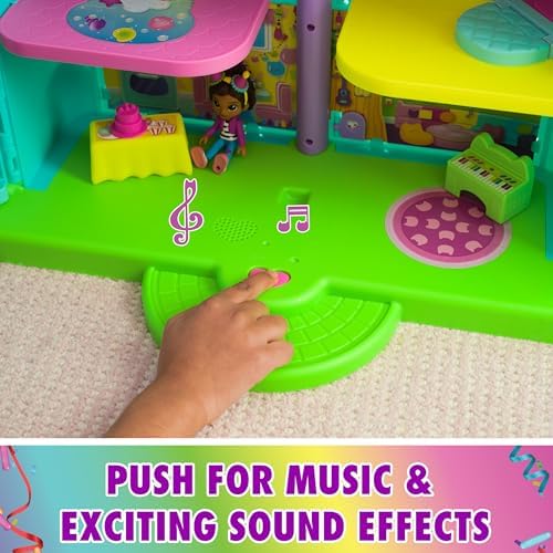 DREAMWORKS GABBYS DOLLHOUSE  14 Pc Celebration Dollhouse  25 Inches Tall  with Toy Figures  Doll House Furniture & 10 Sounds  Kids Toys for Girls & Boys Ages 3