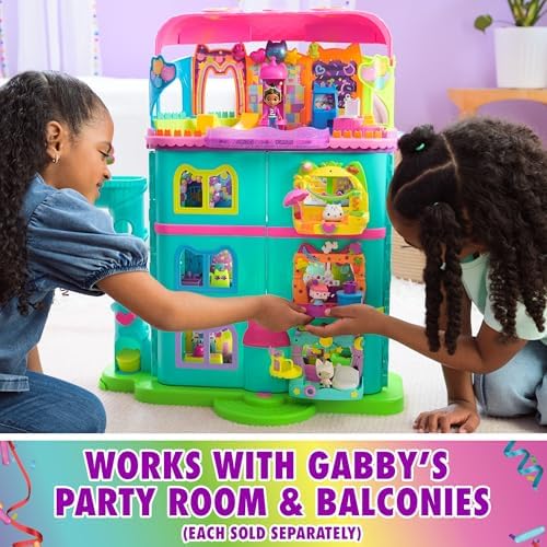 DREAMWORKS GABBYS DOLLHOUSE  14 Pc Celebration Dollhouse  25 Inches Tall  with Toy Figures  Doll House Furniture & 10 Sounds  Kids Toys for Girls & Boys Ages 3