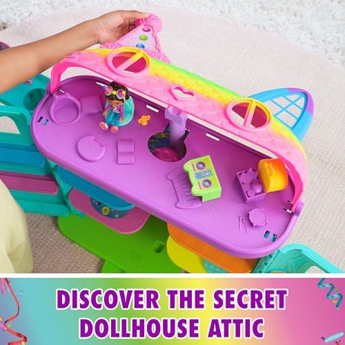 DREAMWORKS GABBYS DOLLHOUSE  14 Pc Celebration Dollhouse  25 Inches Tall  with Toy Figures  Doll House Furniture & 10 Sounds  Kids Toys for Girls & Boys Ages 3