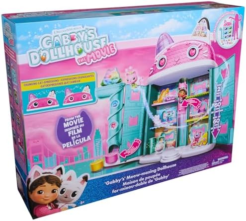 DREAMWORKS GABBYS DOLLHOUSE  Gabbys Cat Dollhouse  Movie Inspired Figure & Accessories  Toys for Boys & Girls Ages 3 
