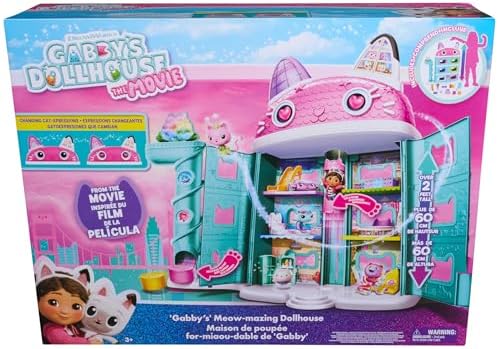 DREAMWORKS GABBYS DOLLHOUSE  Gabbys Cat Dollhouse  Movie Inspired Figure & Accessories  Toys for Boys & Girls Ages 3 