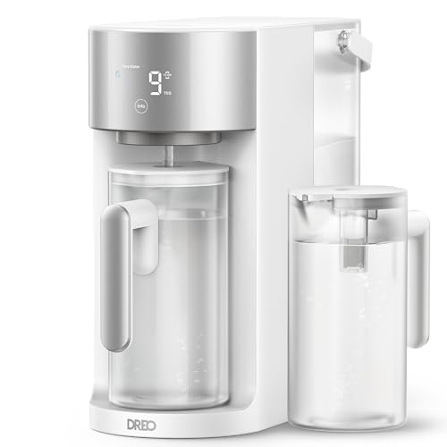 DREO Reverse Osmosis Water Filter Countertop  RO Filtration System  3 1 Pure to Drain  TDS & Filter Life & Autofill Pitcher  Installation Free  Self Cleaning Water Purifier  RO Water Filter