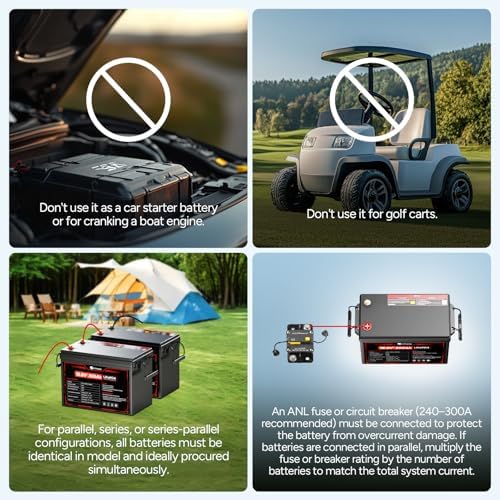 DR PREPARE 12V 300Ah LiFePO4 Battery  Grade A  Cells 3840Wh Rechargeable Lithium Iron Phosphate Battery  200A BMS & Low Temp Cut Off  Small Size for RV  Solar  Off Grid  Camping  Boat  Backup Power