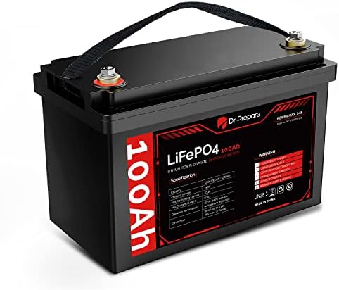 DR PREPARE 12V 300Ah LiFePO4 Battery  Grade A  Cells 3840Wh Rechargeable Lithium Iron Phosphate Battery  200A BMS & Low Temp Cut Off  Small Size for RV  Solar  Off Grid  Camping  Boat  Backup Power