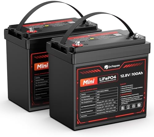 DR PREPARE 12V 300Ah LiFePO4 Battery  Grade A  Cells 3840Wh Rechargeable Lithium Iron Phosphate Battery  200A BMS & Low Temp Cut Off  Small Size for RV  Solar  Off Grid  Camping  Boat  Backup Power