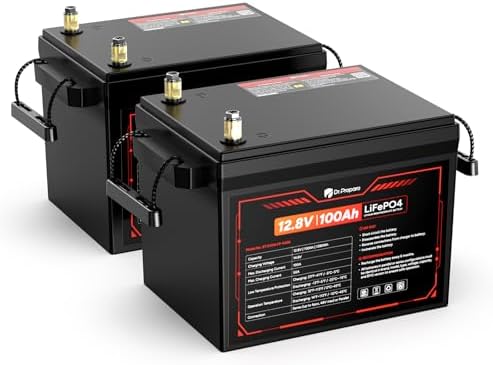 DR PREPARE 12V 300Ah LiFePO4 Battery  Grade A  Cells 3840Wh Rechargeable Lithium Iron Phosphate Battery  200A BMS & Low Temp Cut Off  Small Size for RV  Solar  Off Grid  Camping  Boat  Backup Power