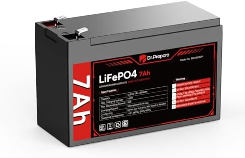 DR PREPARE 12V 300Ah LiFePO4 Battery  Grade A  Cells 3840Wh Rechargeable Lithium Iron Phosphate Battery  200A BMS & Low Temp Cut Off  Small Size for RV  Solar  Off Grid  Camping  Boat  Backup Power