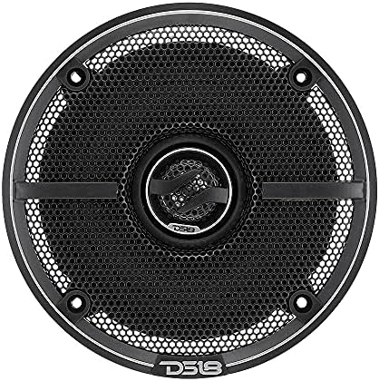 DS18 ZXI 44 4 Car Audio Coaxial Speaker with Built in Neodymium Tweeter and Kevlar Cone   2 Way 150 Watts Max 4 Ohm  2 Speakers 