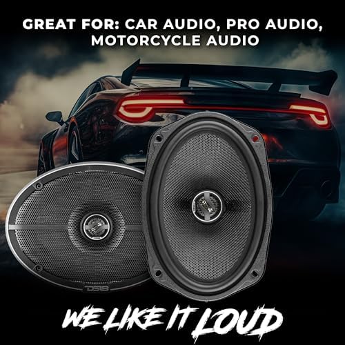 DS18 ZXI 44 4 Car Audio Coaxial Speaker with Built in Neodymium Tweeter and Kevlar Cone   2 Way 150 Watts Max 4 Ohm  2 Speakers 