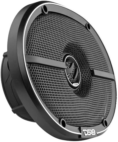 DS18 ZXI 44 4 Car Audio Coaxial Speaker with Built in Neodymium Tweeter and Kevlar Cone   2 Way 150 Watts Max 4 Ohm  2 Speakers 