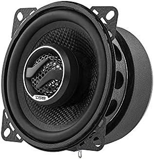DS18 ZXI 44 4 Car Audio Coaxial Speaker with Built in Neodymium Tweeter and Kevlar Cone   2 Way 150 Watts Max 4 Ohm  2 Speakers 