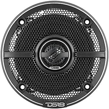 DS18 ZXI 44 4 Car Audio Coaxial Speaker with Built in Neodymium Tweeter and Kevlar Cone   2 Way 150 Watts Max 4 Ohm  2 Speakers 
