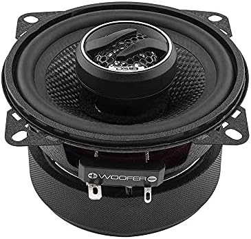 DS18 ZXI 44 4 Car Audio Coaxial Speaker with Built in Neodymium Tweeter and Kevlar Cone   2 Way 150 Watts Max 4 Ohm  2 Speakers 