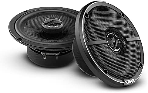 DS18 ZXI 44 4 Car Audio Coaxial Speaker with Built in Neodymium Tweeter and Kevlar Cone   2 Way 150 Watts Max 4 Ohm  2 Speakers 