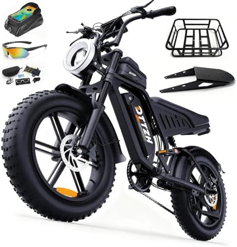DTTZH F6/F6S/F6PRO Electric Bike for Adults with NFC & Password Unlock  4000/2000/1500W  50/40/33MPH  60V 30Ah  48V 15/25Ah E Bike  100 60 Miles Electric Motorcycle  20 Fat Tire Electric Dirt Bike