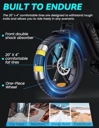 DTTZH F6/F6S/F6PRO Electric Bike for Adults with NFC & Password Unlock  4000/2000/1500W  50/40/33MPH  60V 30Ah  48V 15/25Ah E Bike  100 60 Miles Electric Motorcycle  20 Fat Tire Electric Dirt Bike