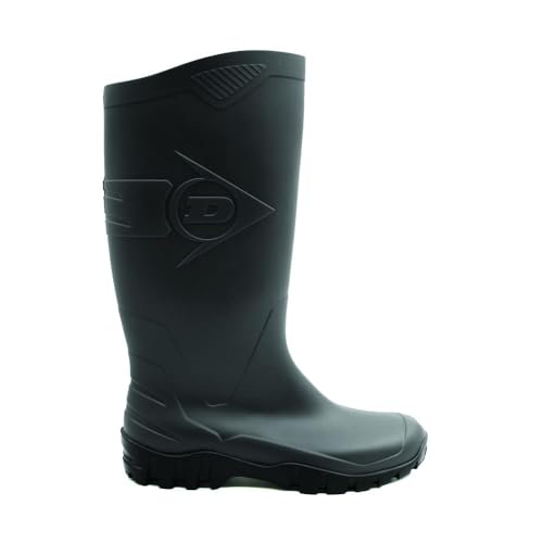 DUNLOP Protective Footwear  Dane  100  Waterproof PVC  Lightweight and Durable Protective Footwear  MD0HD01 11  Size 11  Black