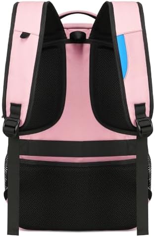 DUSLANG 17 Inch Laptop Backpack for Travel Water Resistant College Backpack for Men/Women Laptop Bag with USB Charging Port Black