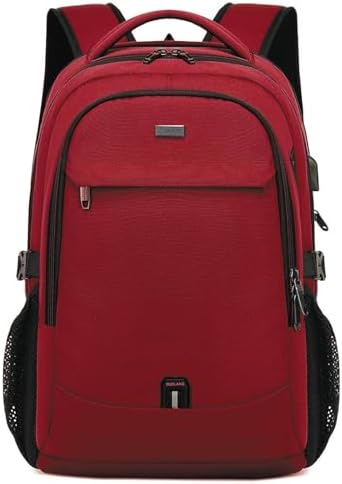 DUSLANG 17 Inch Laptop Backpack for Travel Water Resistant College Backpack for Men/Women Laptop Bag with USB Charging Port Black