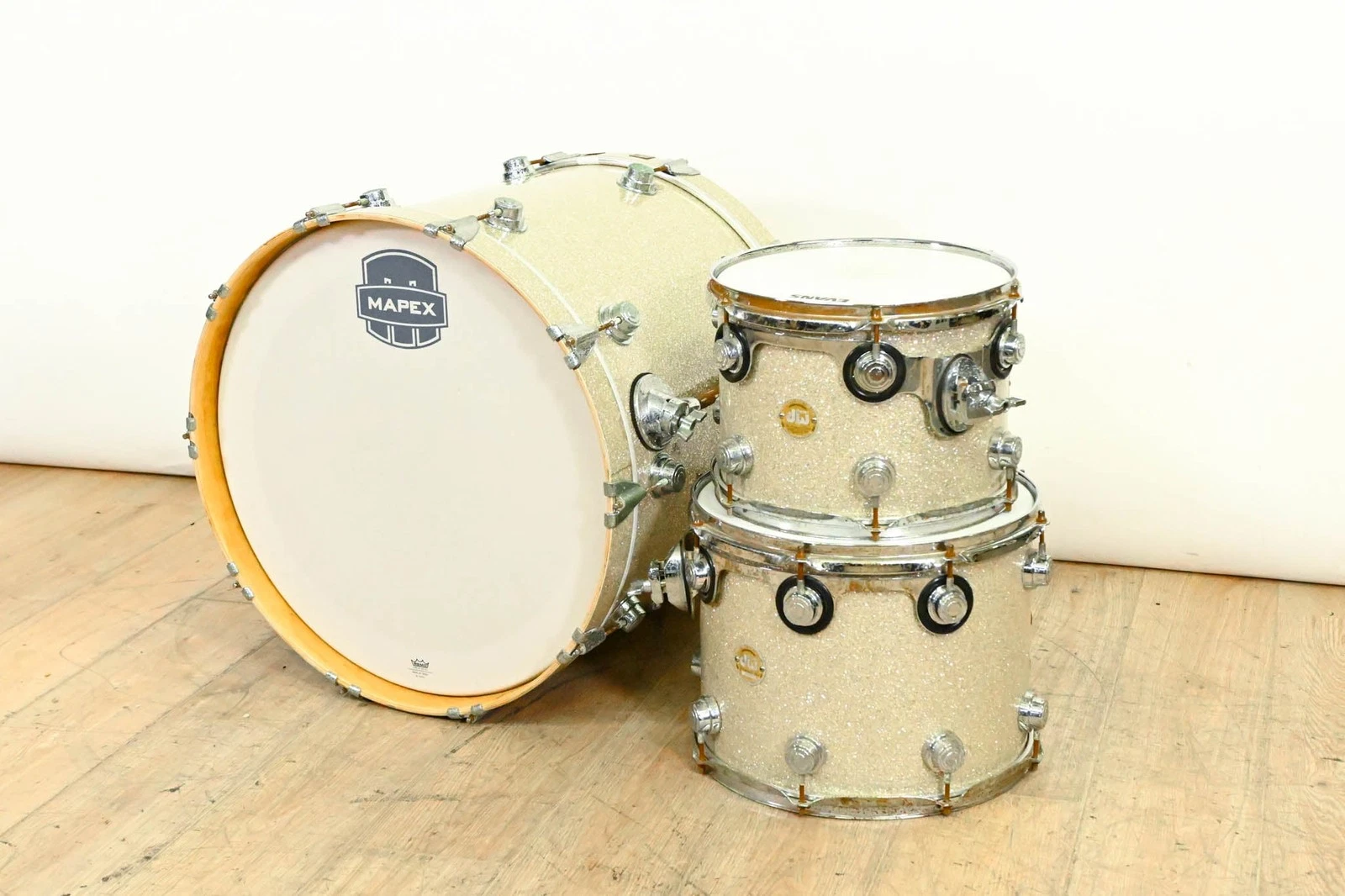 DW Collectors Series 3 Piece Shell Pack   Silver Sparkle CG01TBE