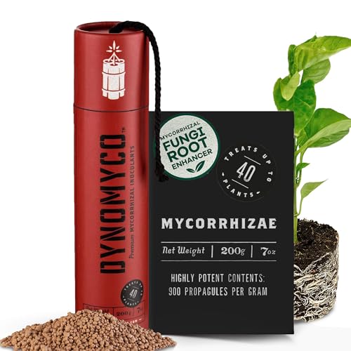 DYNOMYCO Granular Mycorrhizal Fungi Inoculant  200g / 7oz   Boosts Root Growth  Yields & Nutrient Uptake   900 Propagules/g  Concentrated Granules  & OMRI Listed   Biofertilizer for Plant Growth