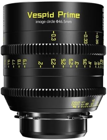 DZOFILM Lente de cine Vespid Prime 1.378 in T2.1 para montaje PL