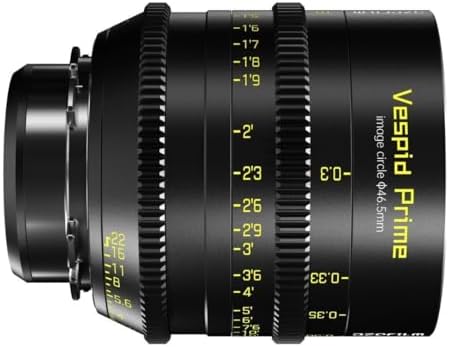DZOFILM Lente de cine Vespid Prime 1.378 in T2.1 para montaje PL