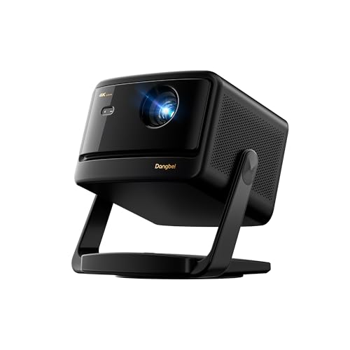 Dangbei DBOX02 Pro 4K Projector GTV  2000 ISO Lumens  HDR10   Dolby Audio  3D Ready  Auto Keystone/Focus  300 Screen  WiFi & Bluetooth Home Theater Projector for Bedroom